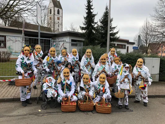 Narrenfreunde beim Narrentreffen